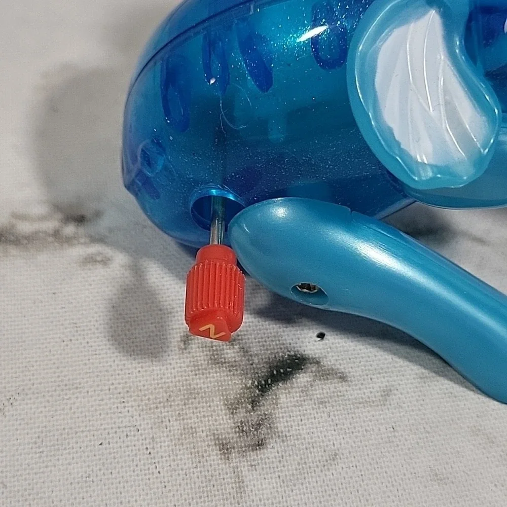 Circus Elephant‎ Wind-Up Toy Spinning Beach Ball Blue Plastic 2014 Tested Works